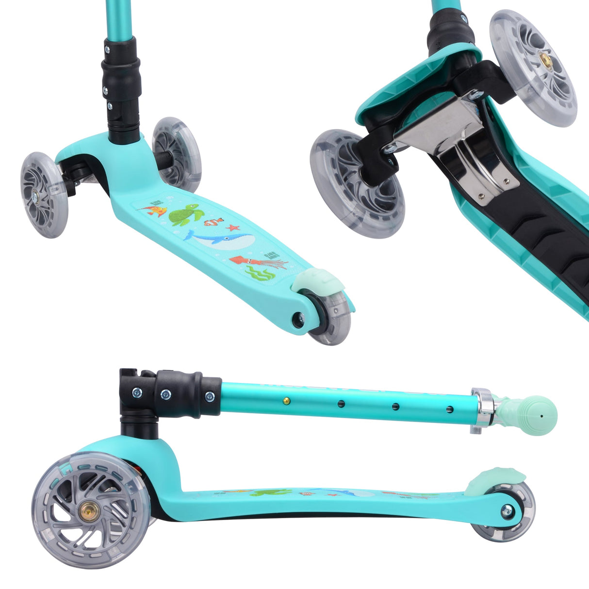 Ocean - Teeny Fold 3 Wheel Scooter