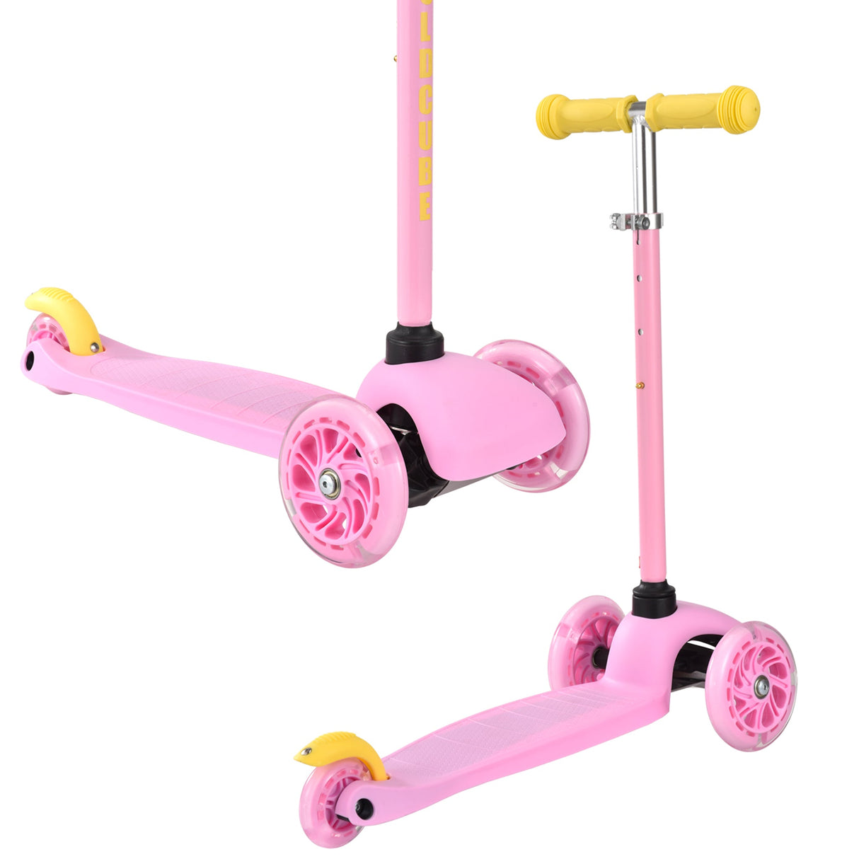 Pink & Yellow - Teeny 3 Wheel Scooter
