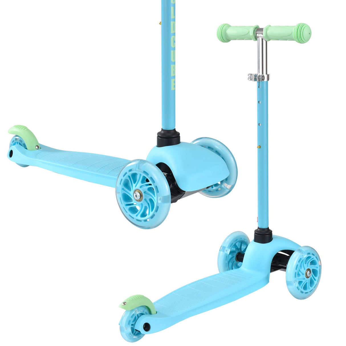 Blue & Green - Teeny 3 Wheel Scooter