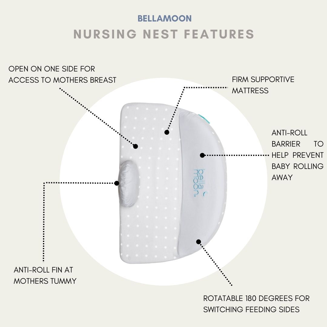 Lie-Down Feeding Pillow - Dotted