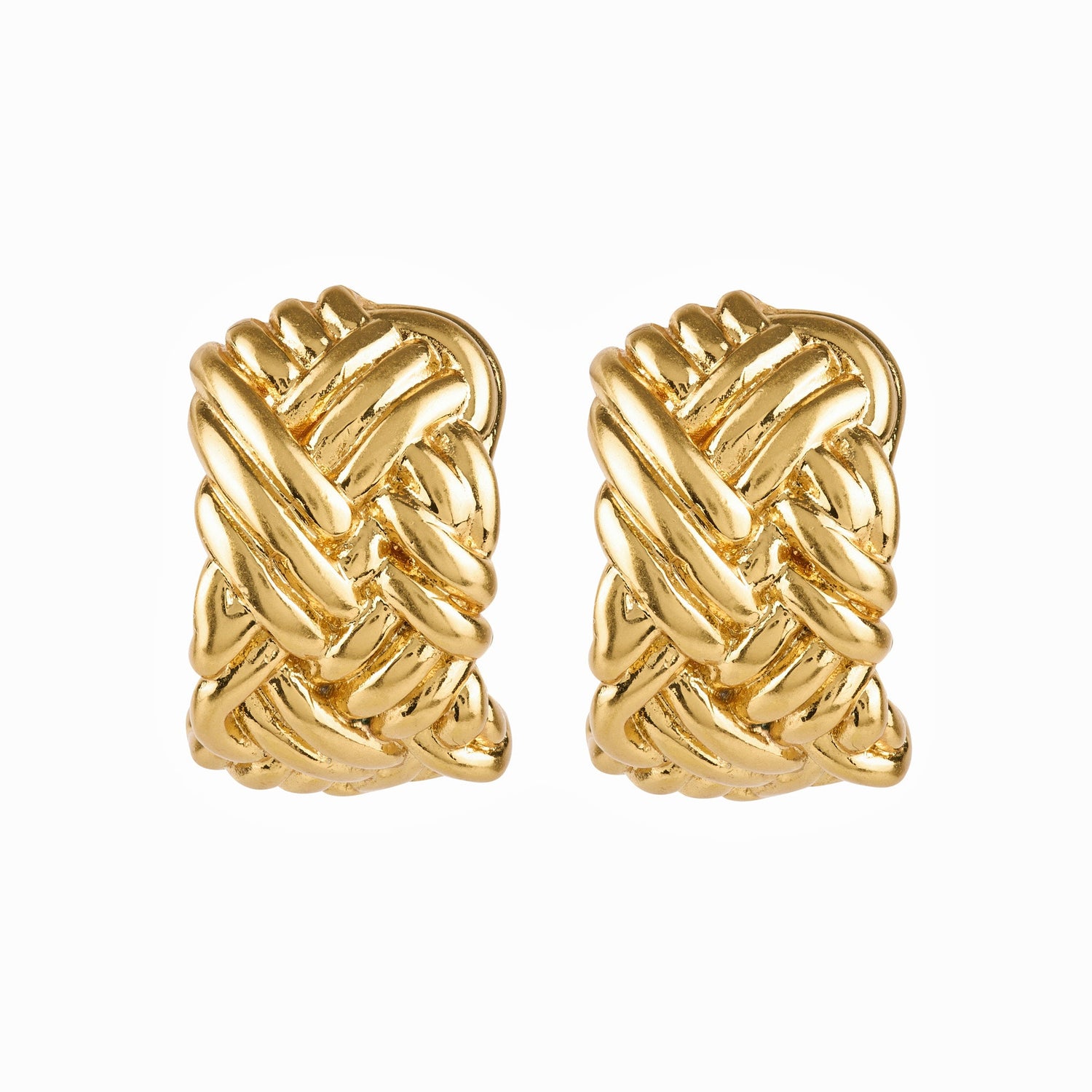 Herringbone Hoops
