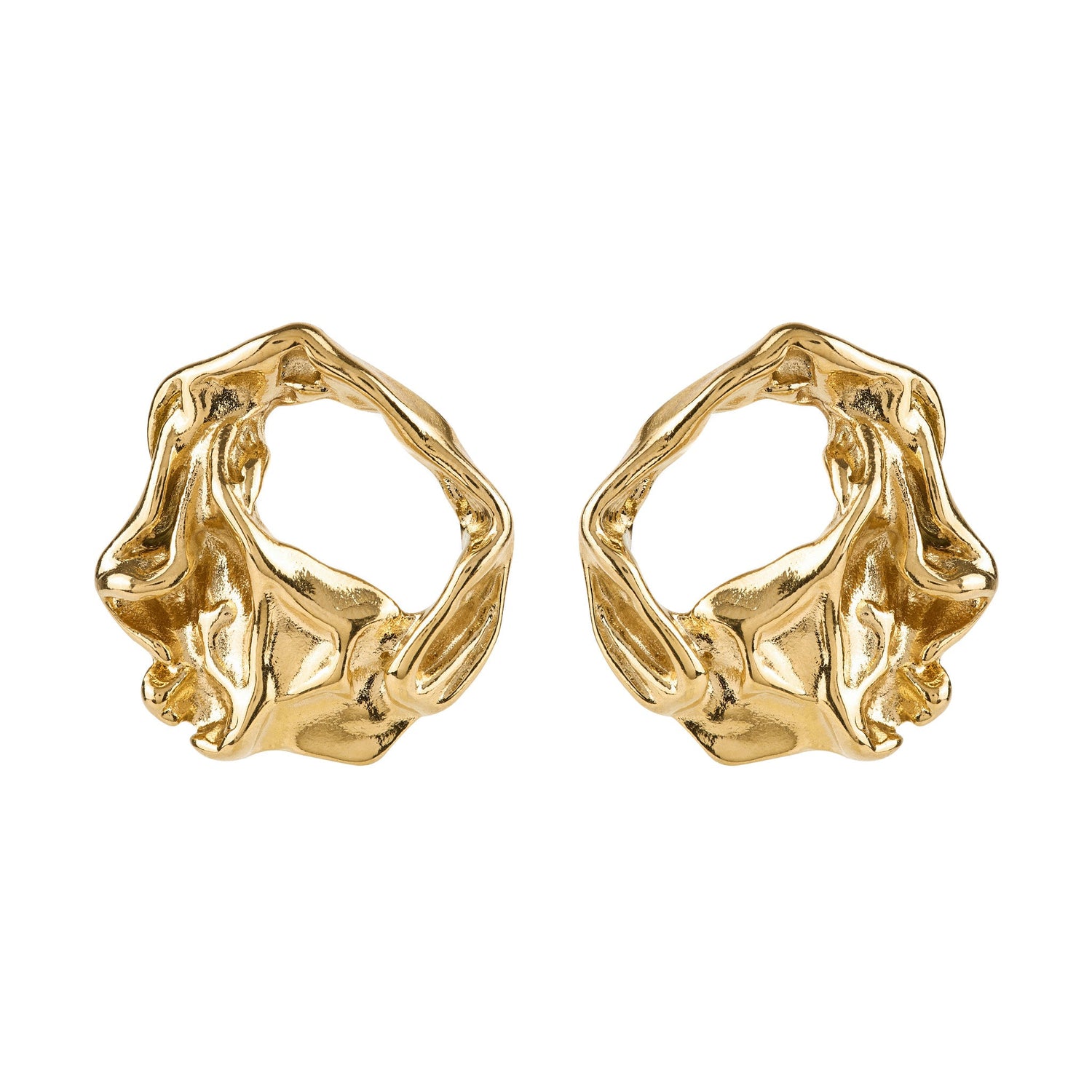Molten Disc Earrings
