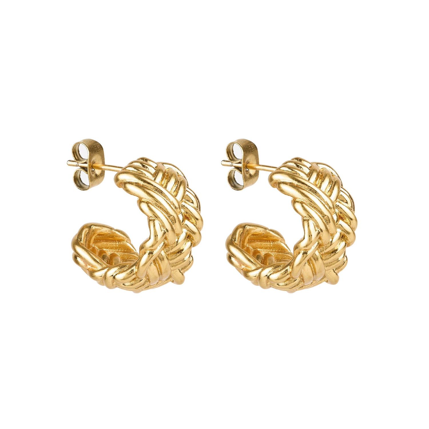 Herringbone Hoops