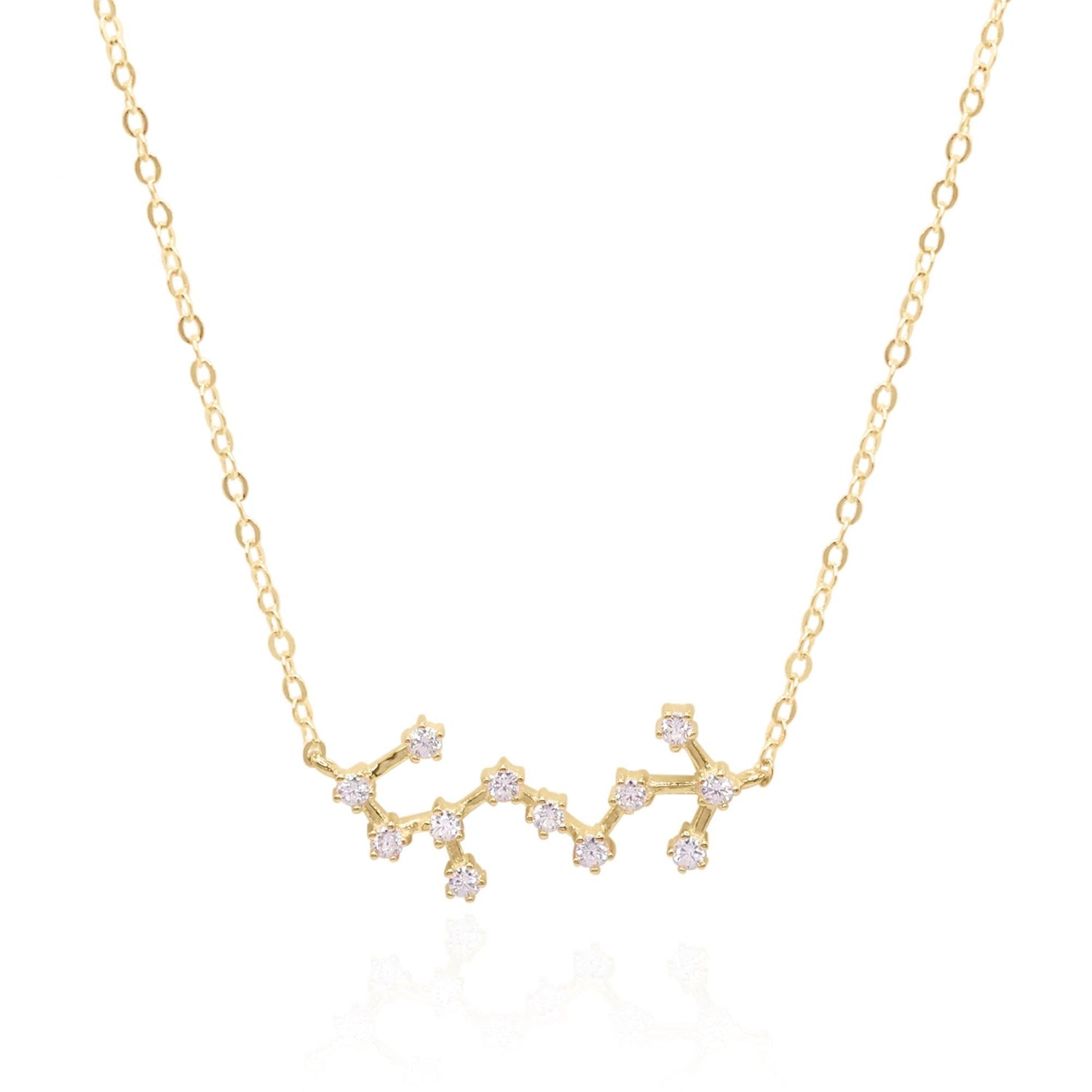 Esphyr Constellation Zodiac Necklace | 18K Gold Plated
