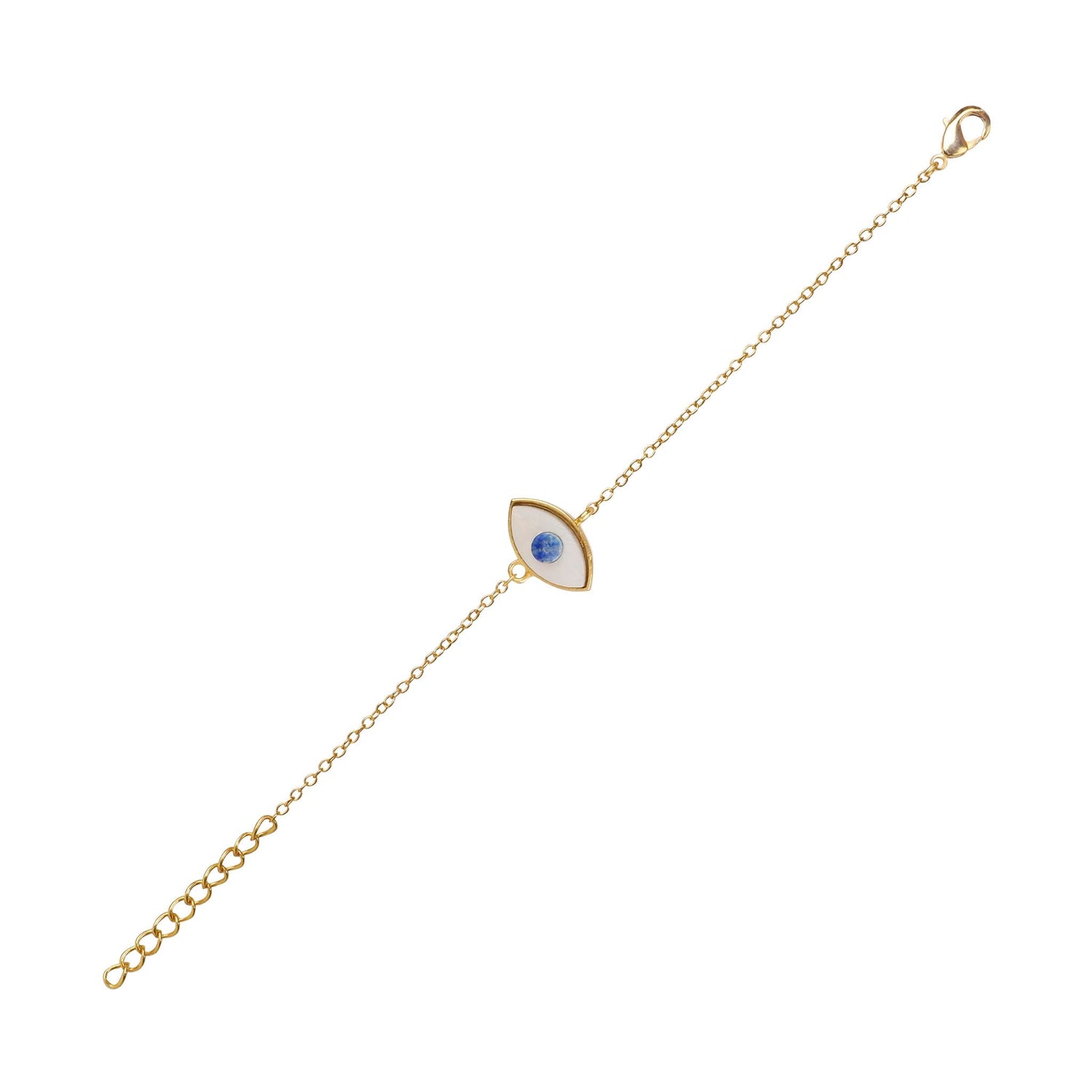 Evil Eye Bracelet Mother of Pearl