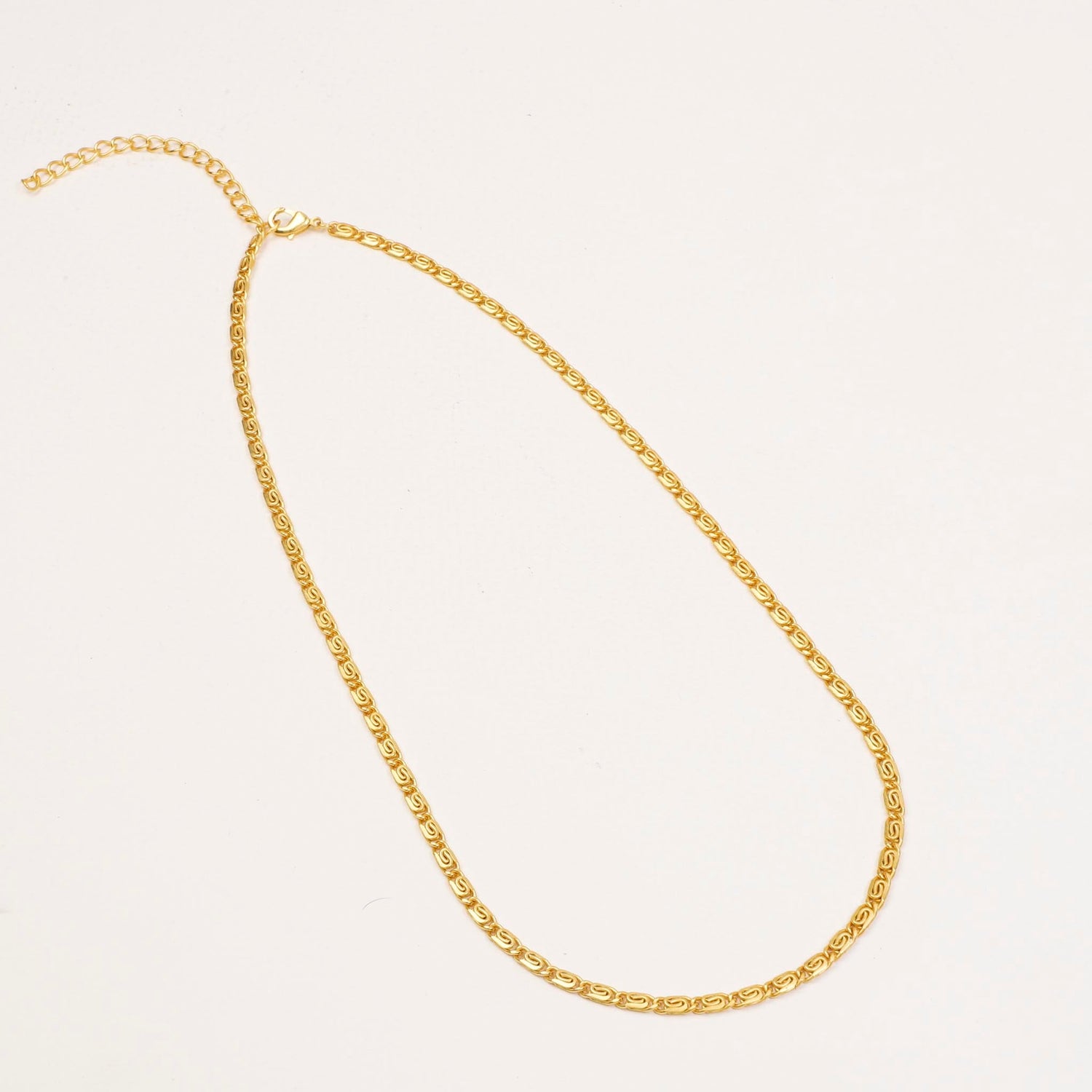 Figaro Chain Necklace Gold 19"(48cm)