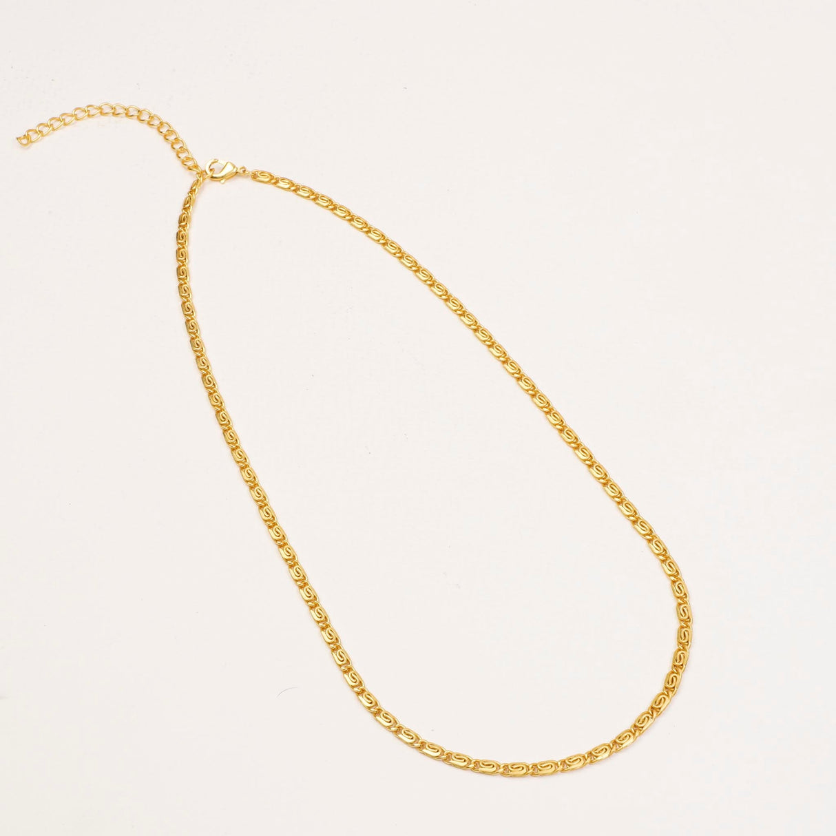 Figaro Chain Necklace Gold 19"(48cm)