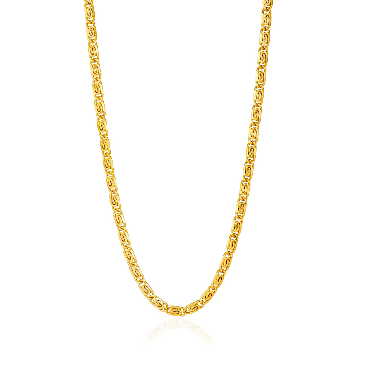 Figaro Chain Necklace Gold 19"(48cm)