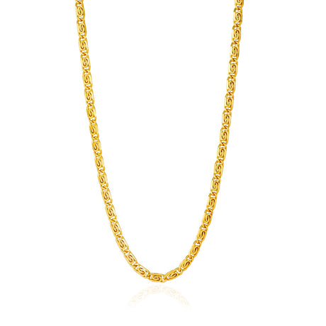 Figaro Chain Necklace Gold 19"(48cm)