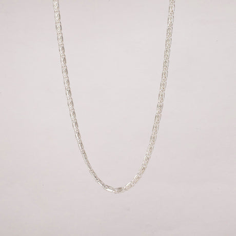 Figaro Chain Necklace Silver 19"