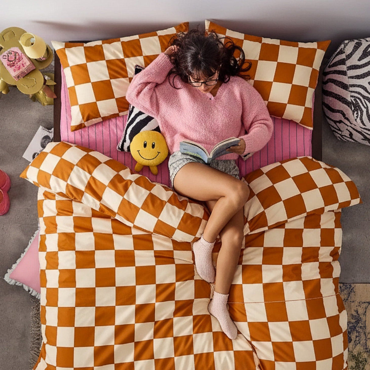 Checkerboard Bedding Set (2 Styles)