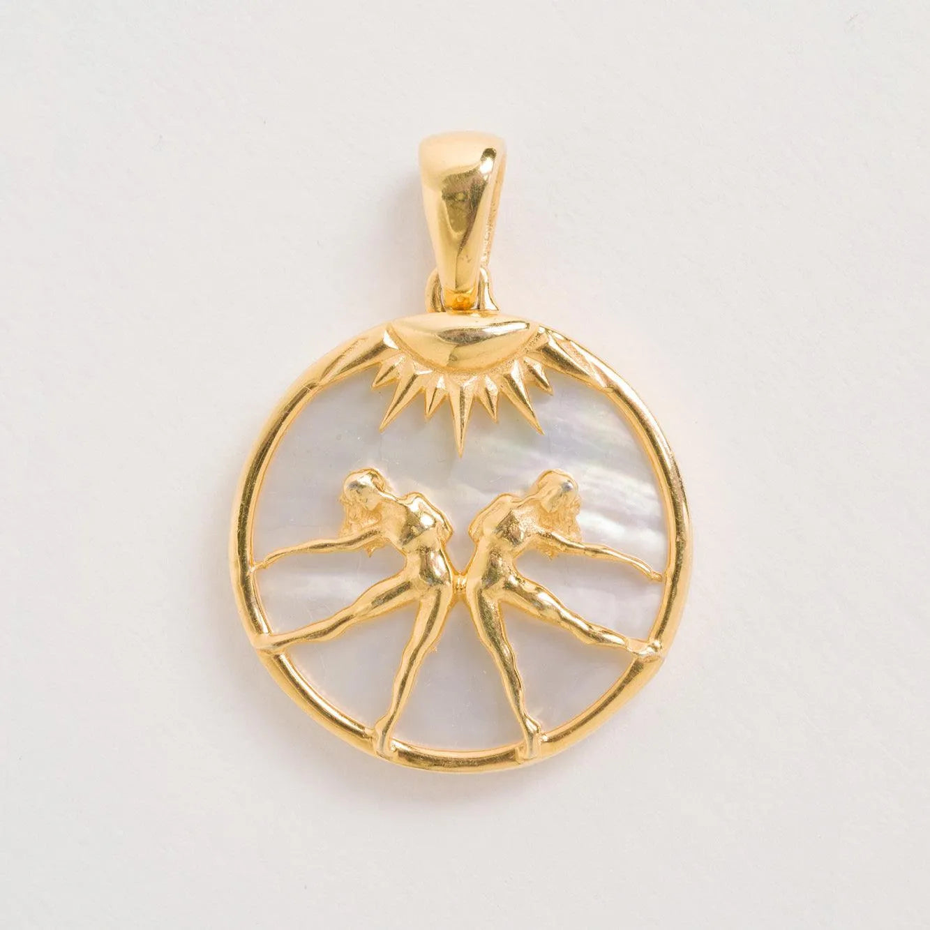 Gemini, Gold Zodiac Necklace