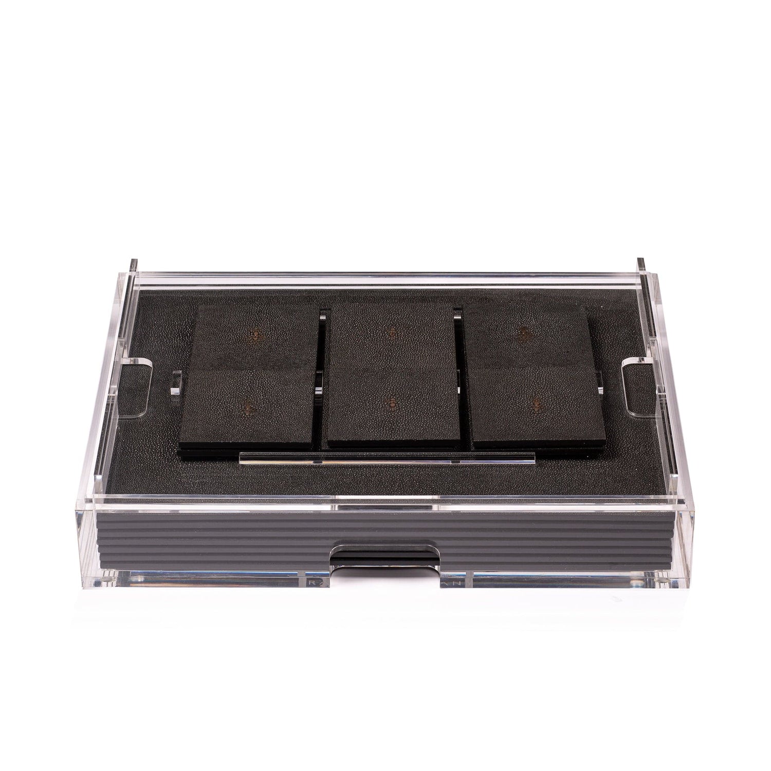 Grand Matbox Clear - Shagreen Chocolate