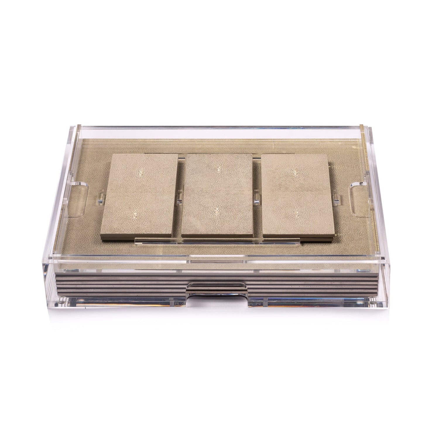 Grand Matbox Clear - Shagreen Natural