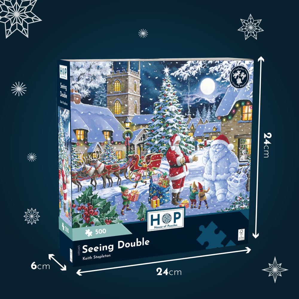 Christmas Shopping - 4 X 500 Piece Jigsaw Puzzle