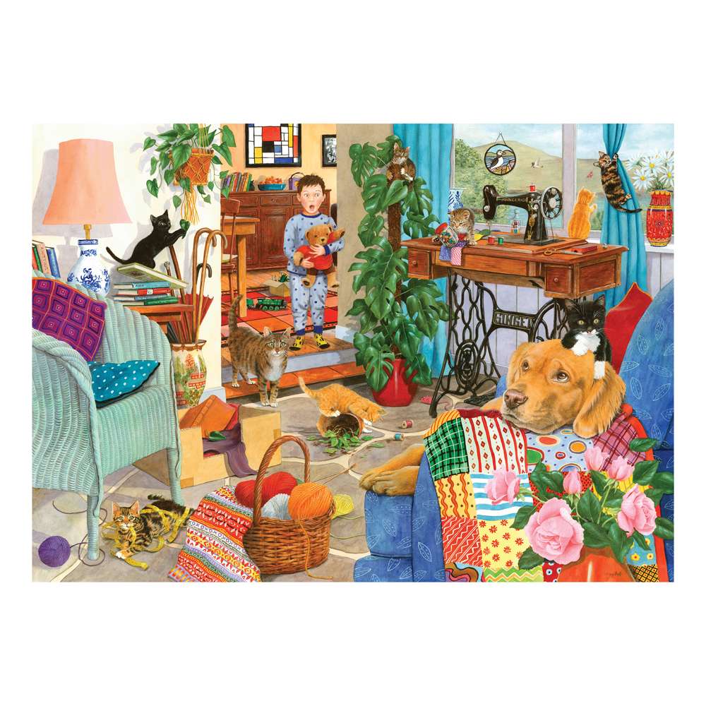 Kitten Chaos 1000 Piece Jigsaw Puzzle