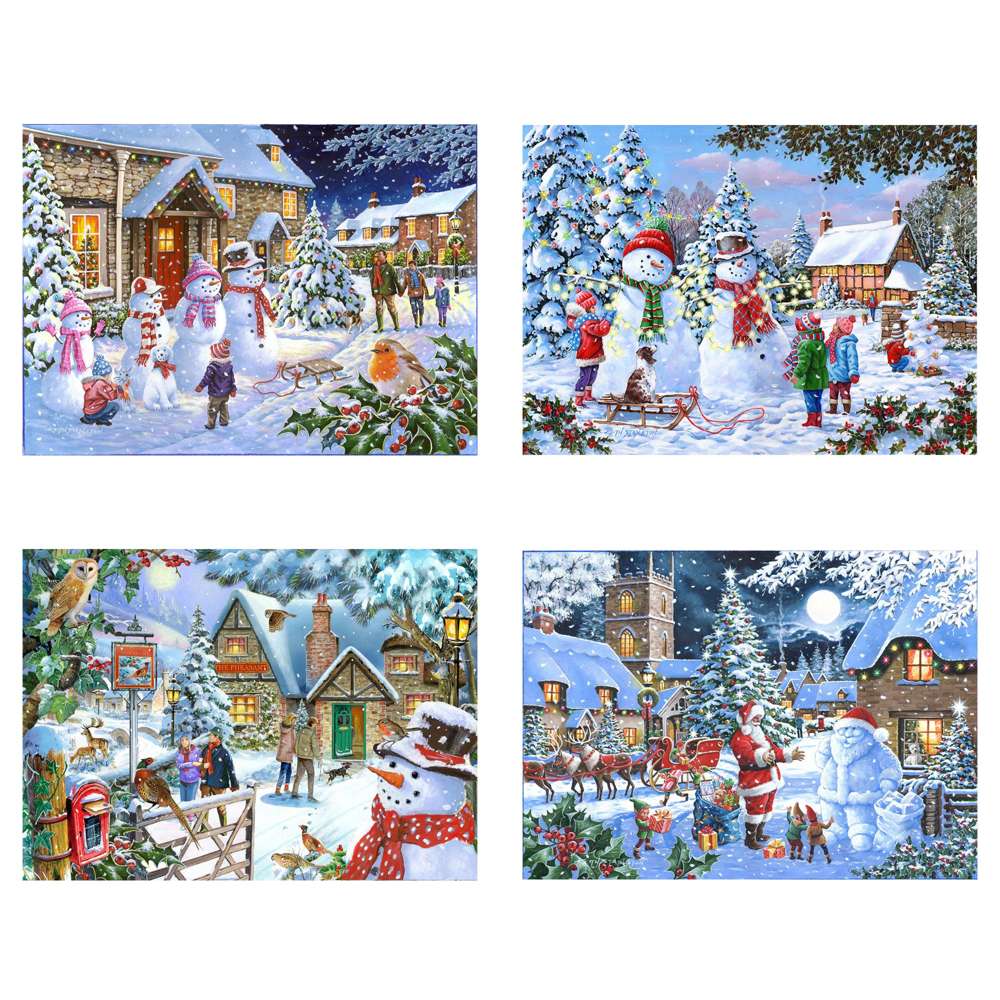 Let It Snow - 4 X 500 Piece Jigsaw Puzzle