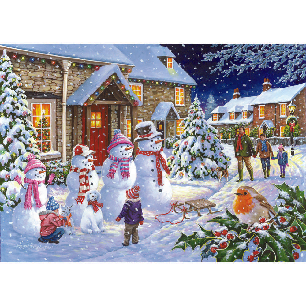 Snow Family BIG 250 Piece Jigsaw Puzzle