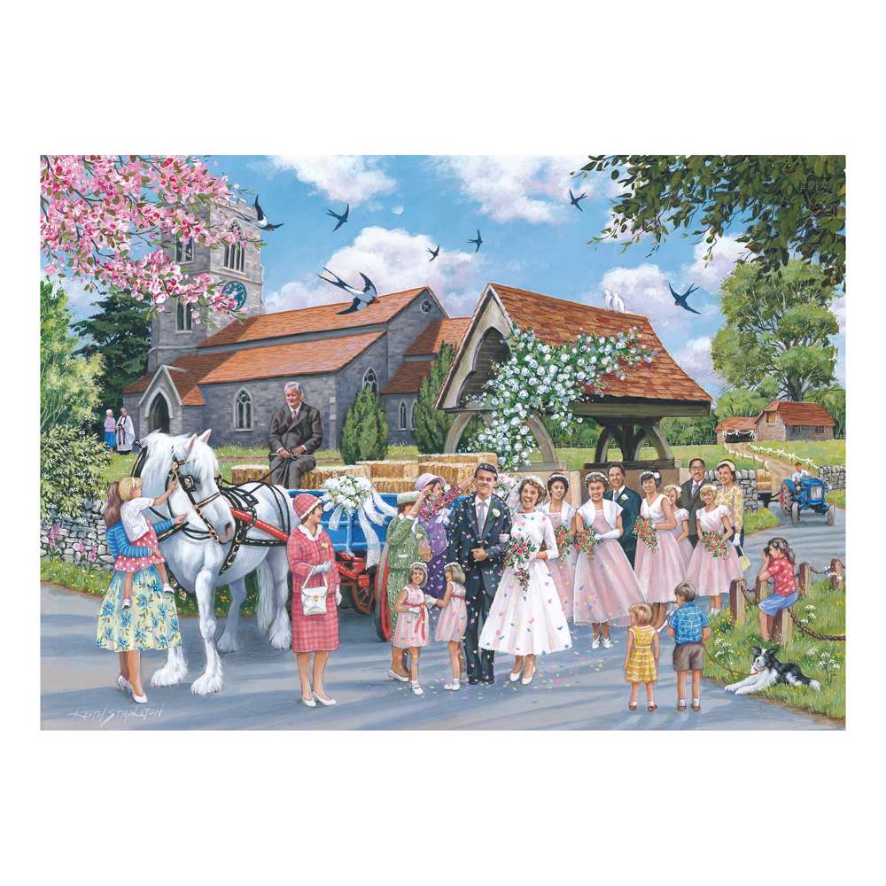 Country Wedding 1000 Piece Jigsaw Puzzle