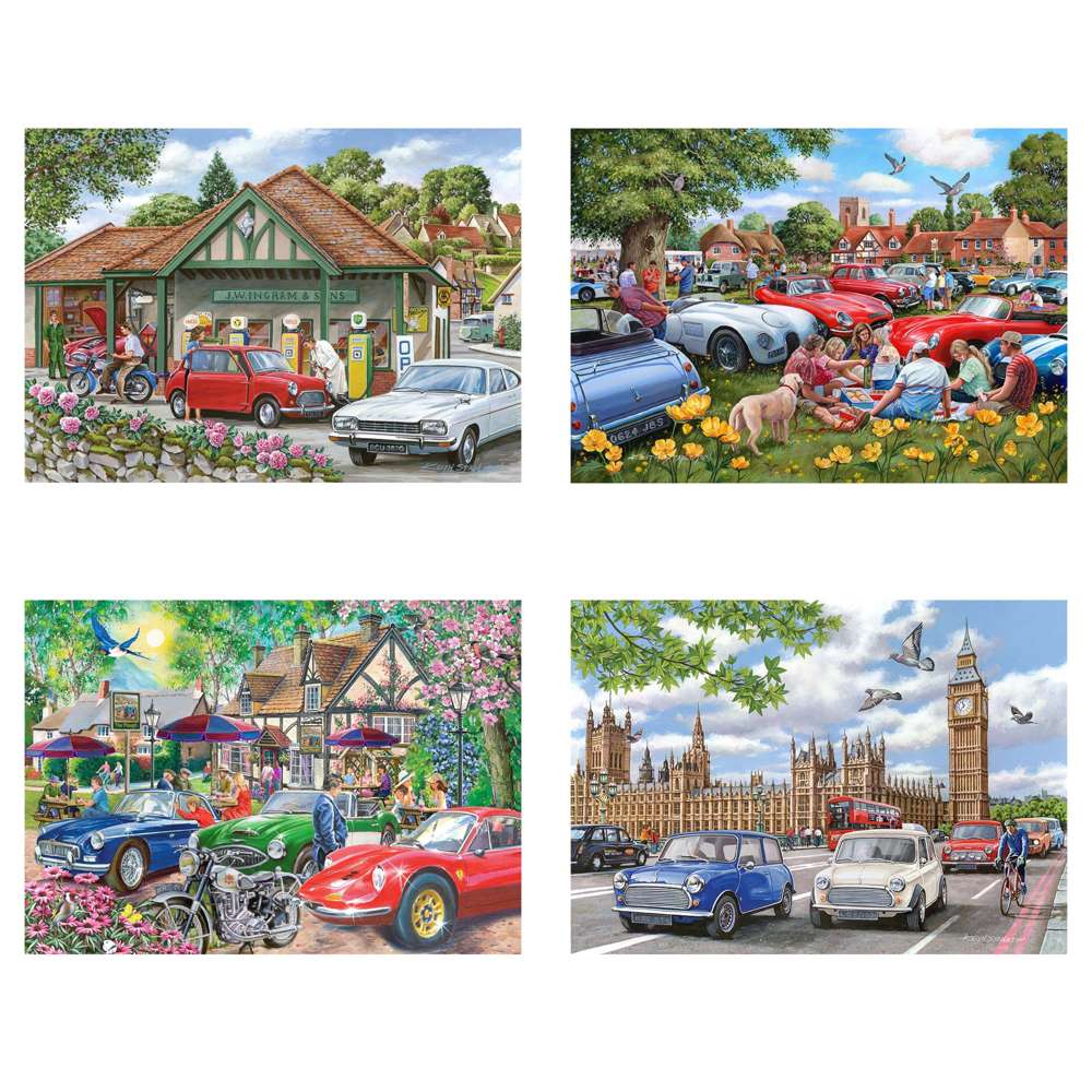 Nice Day for a Drive - 4 X 500 Piece Jigsaw Puzzle