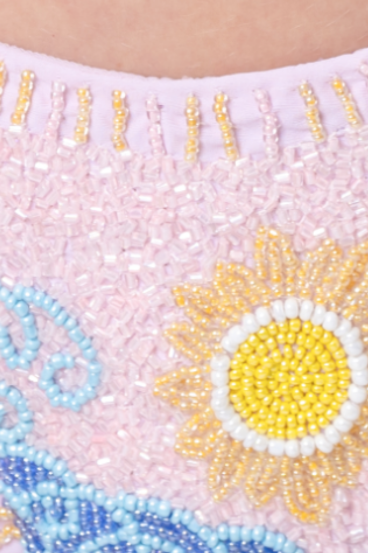 High Tide Hand-Beaded Embellished Bikini Bottom