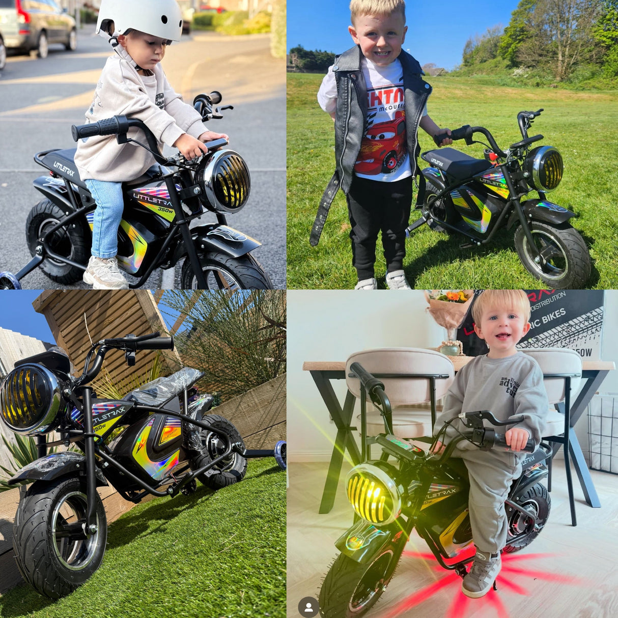 Littletrax 350W Kids Electric Bike – Ages 3 to 7 ride on mini motorbike