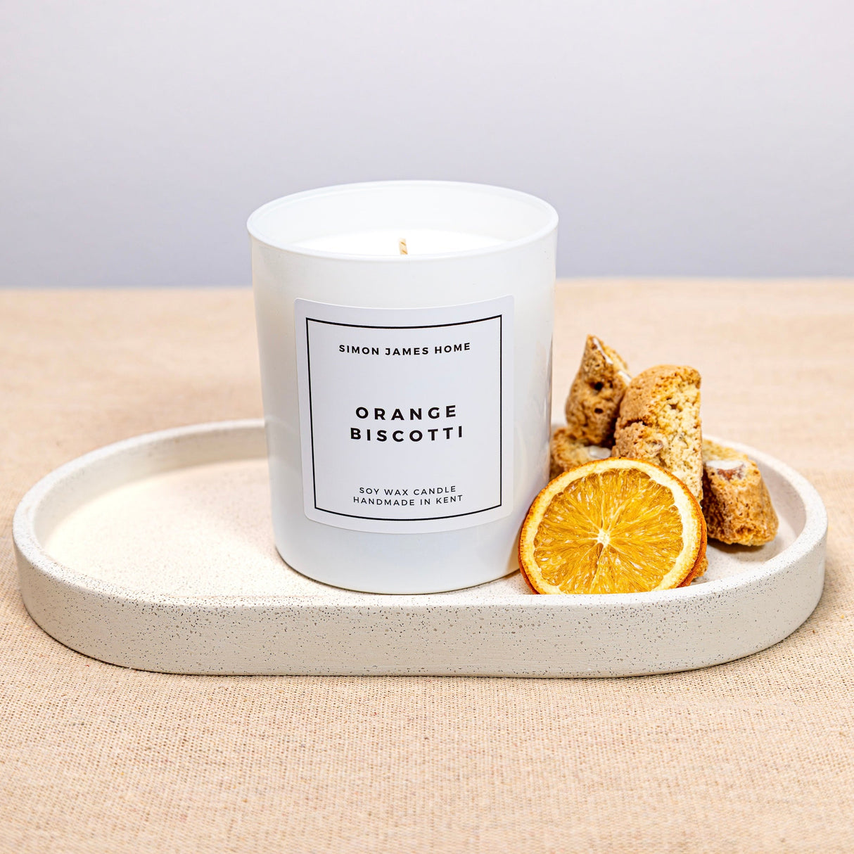 Orange Biscotti Handmade Soy Wax Candle