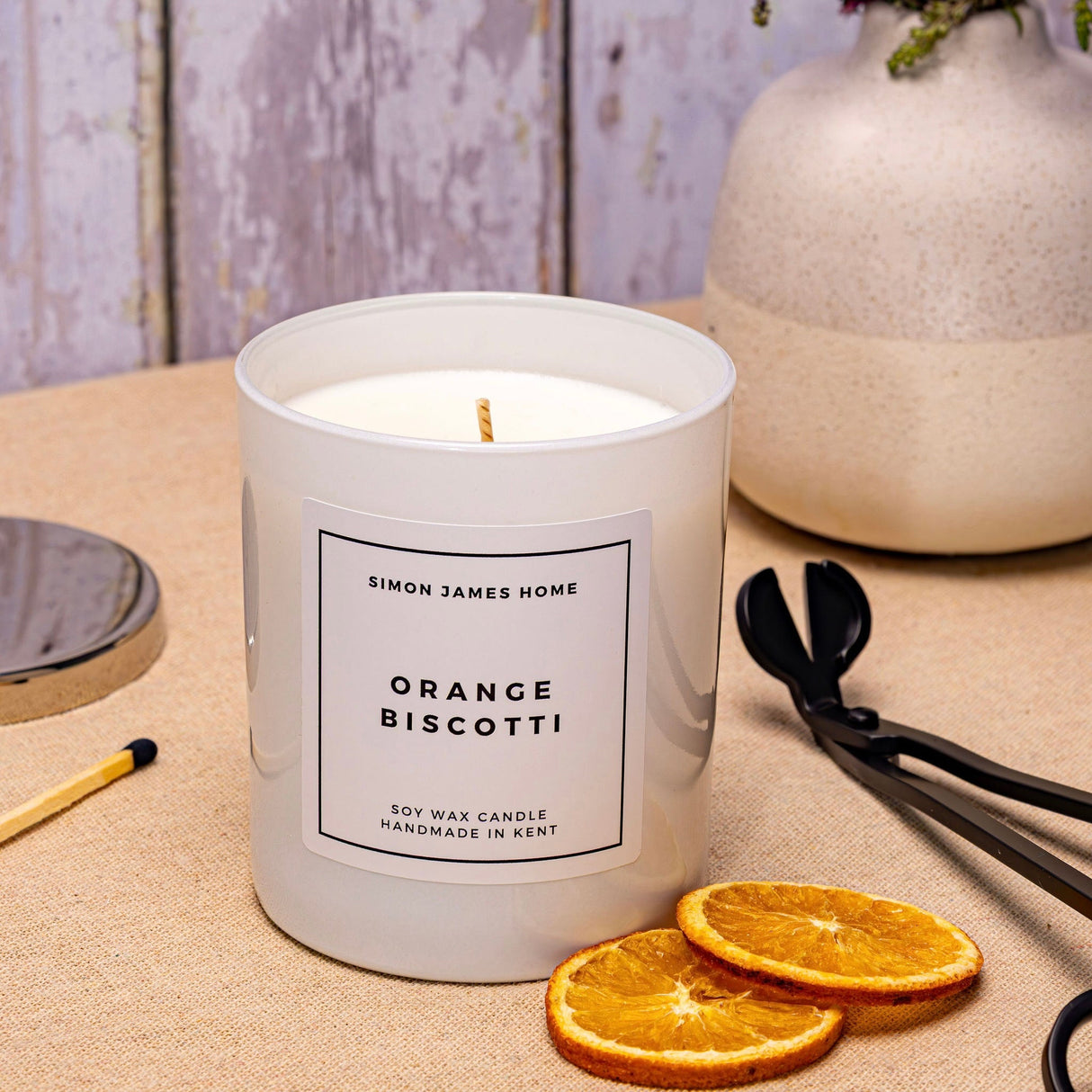 Orange Biscotti Handmade Soy Wax Candle