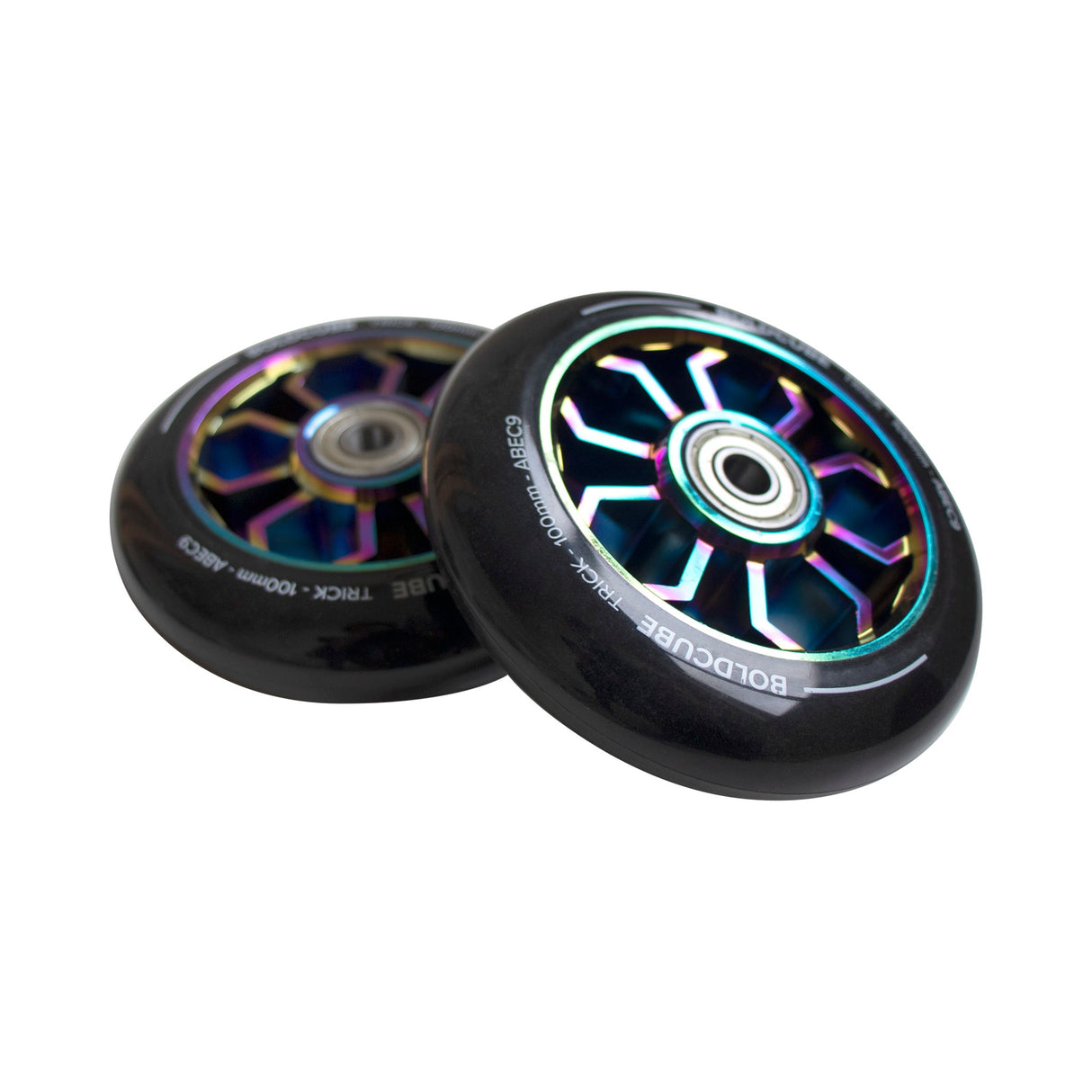 Black Chrome Spider - Pro Stunt Wheels