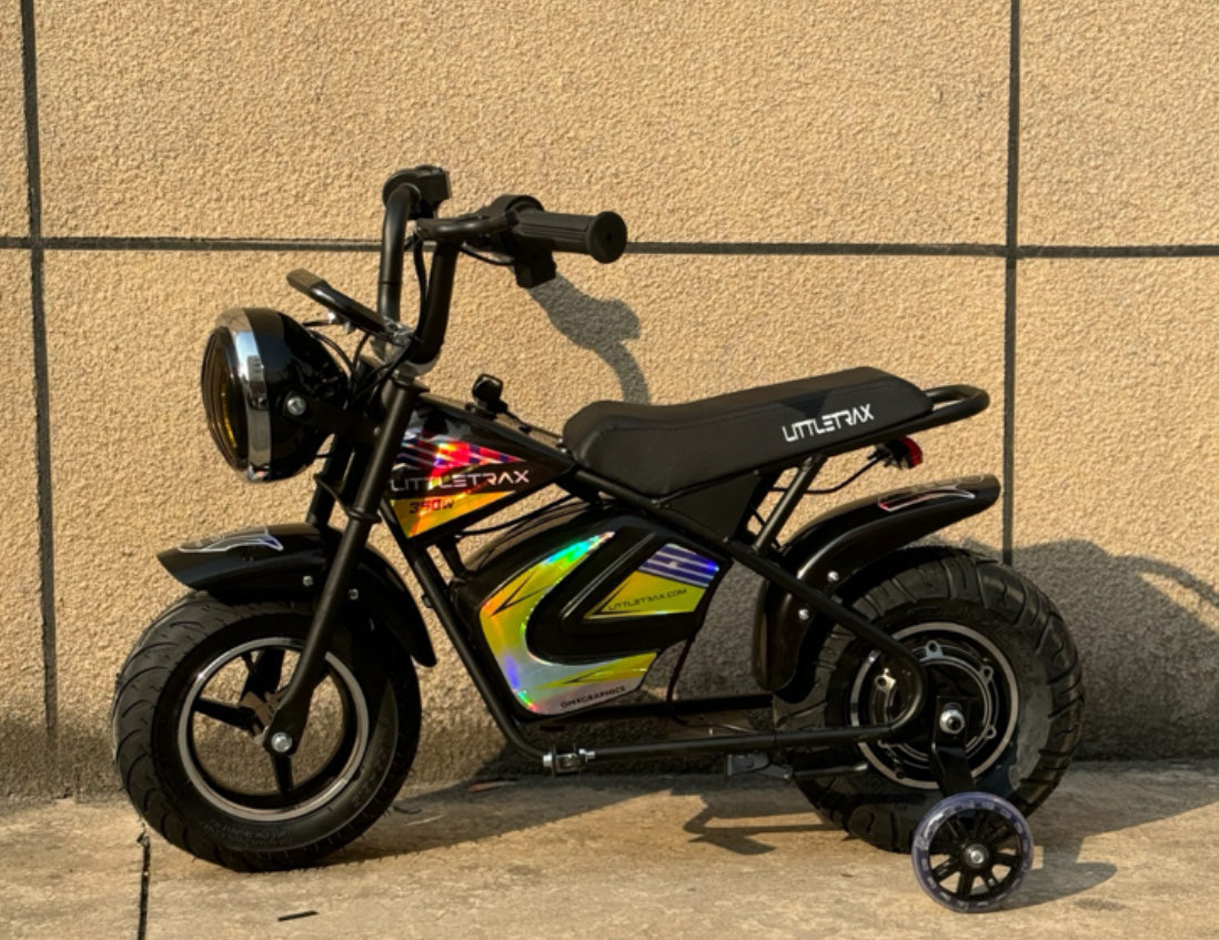 Littletrax 350W Kids Electric Bike – Ages 3 to 7 ride on mini motorbike