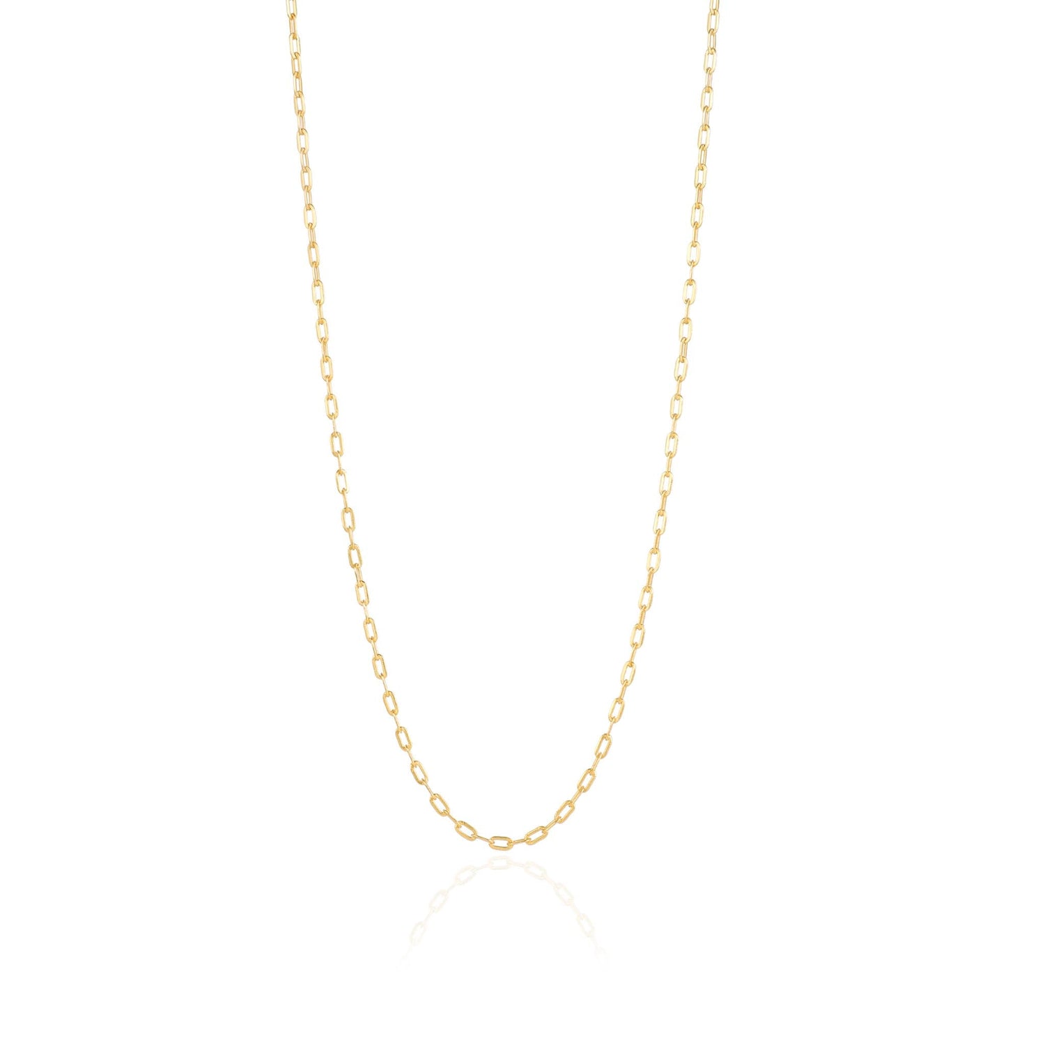 Paperclip Chain Necklace (Xsmall) Gold