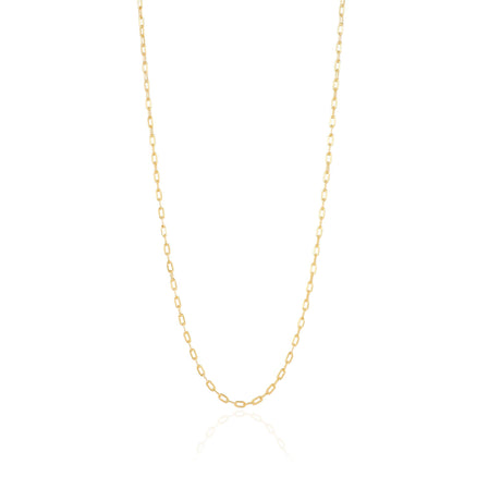 Paperclip Chain Necklace (Xsmall) Gold
