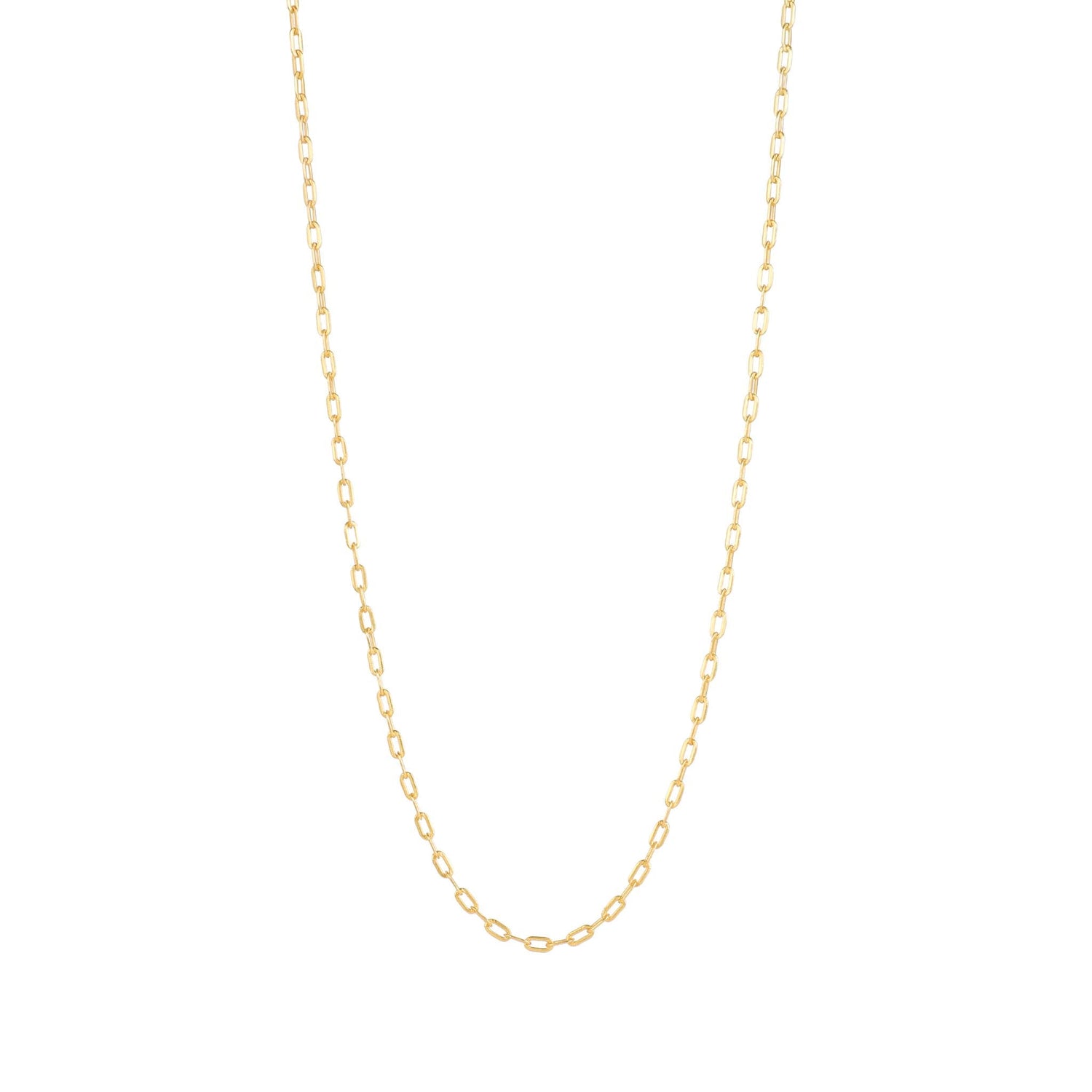 PaperClip Chain Necklace Gold (Small)