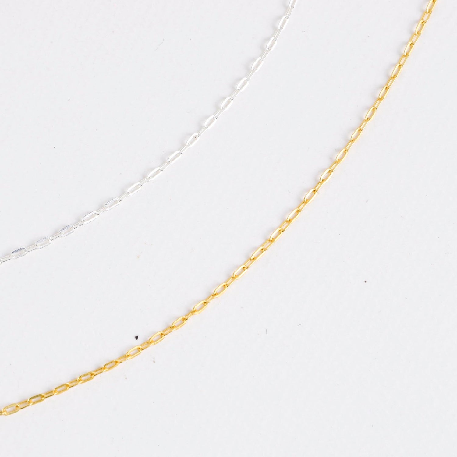PaperClip Chain Necklace Silver (Small)