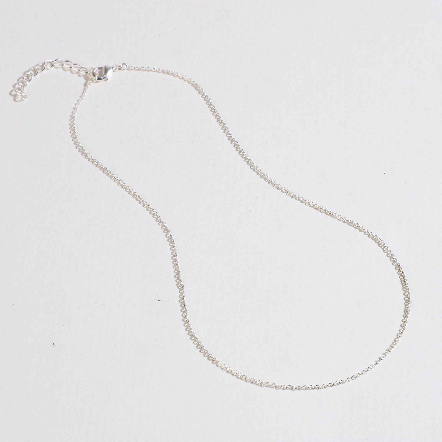 Fine Chain Necklace  Silver