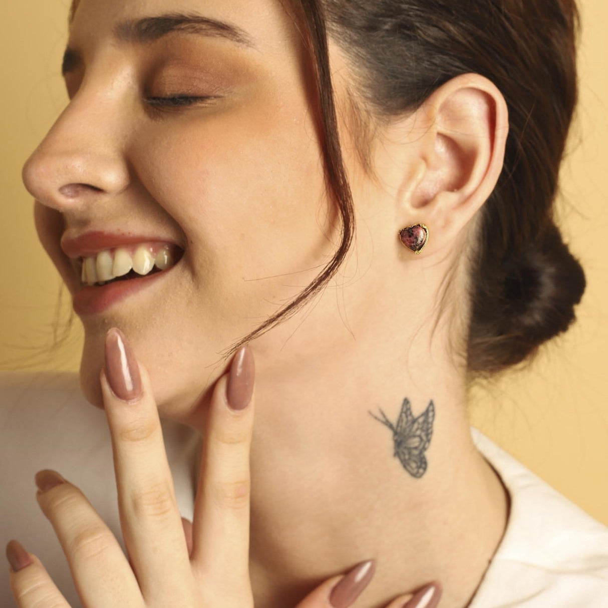 Rhodonite Jewellery Set "Stellar Elegance"
