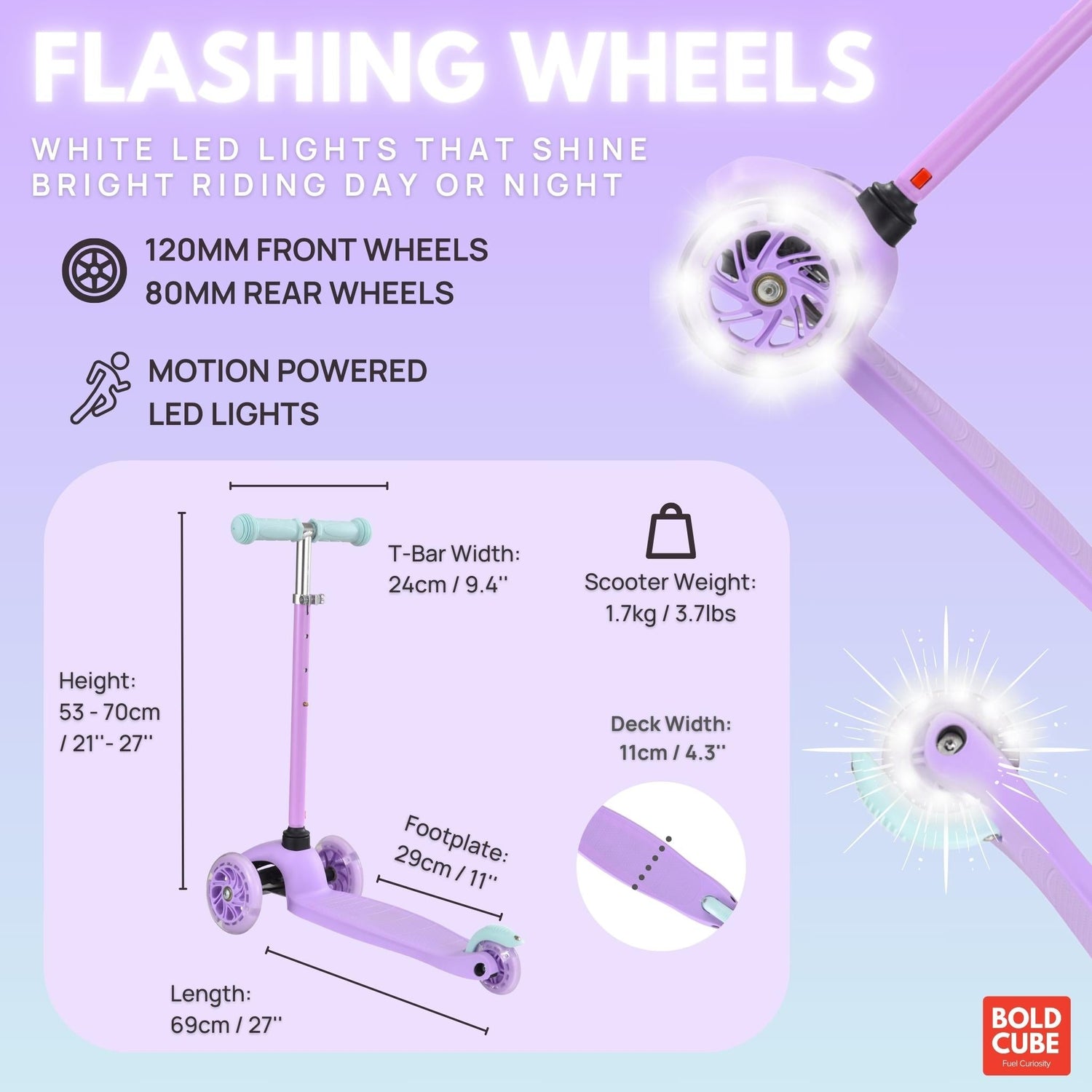 Lilac - Teeny 3 Wheel Scooter