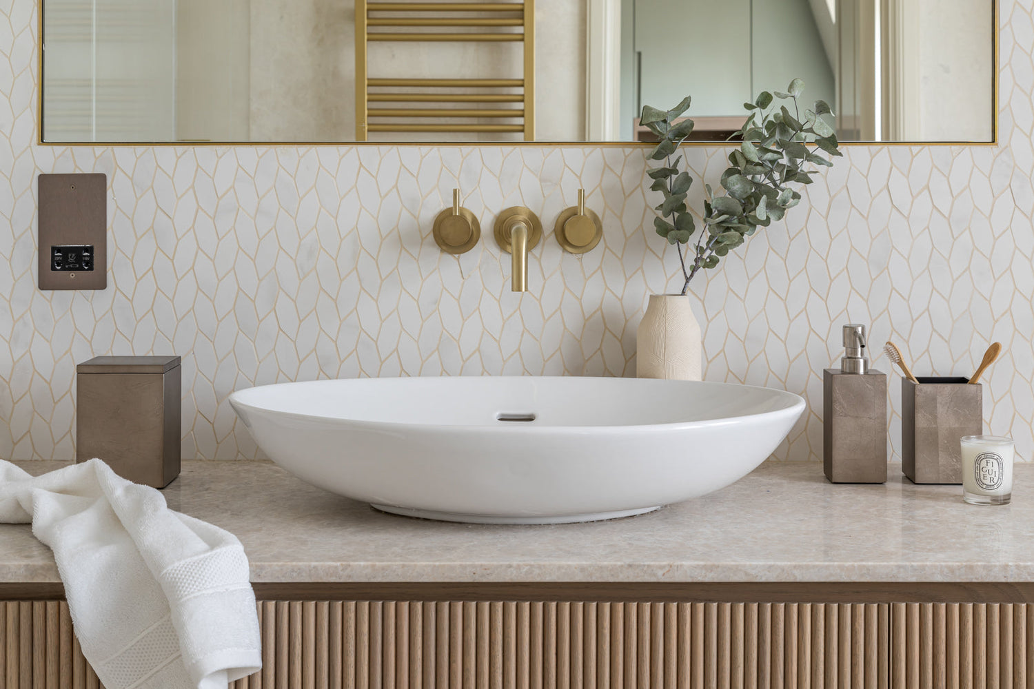Kensington Cotton Wool Box - Taupe