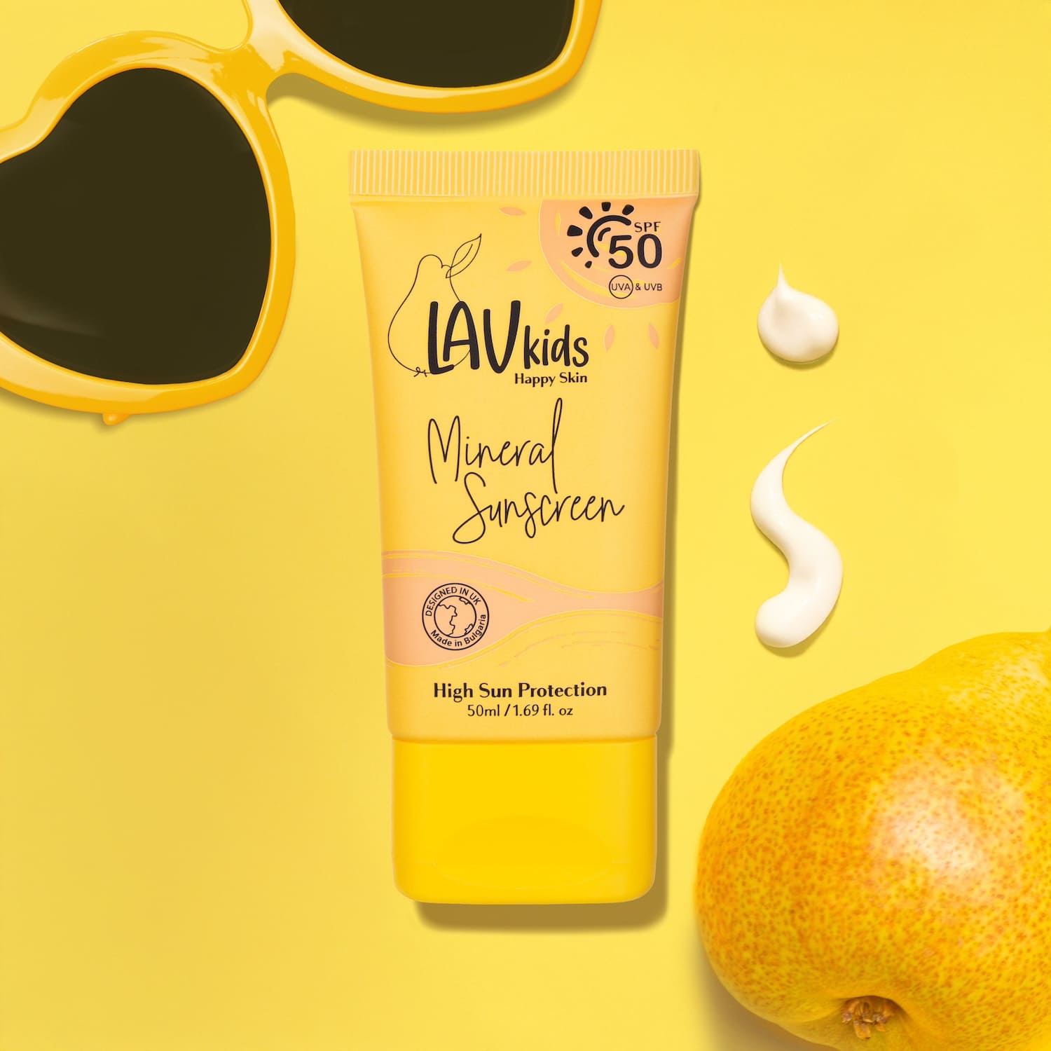 LavKids Skincare by Miss Nella SPF 50 Mineral Sunscreen