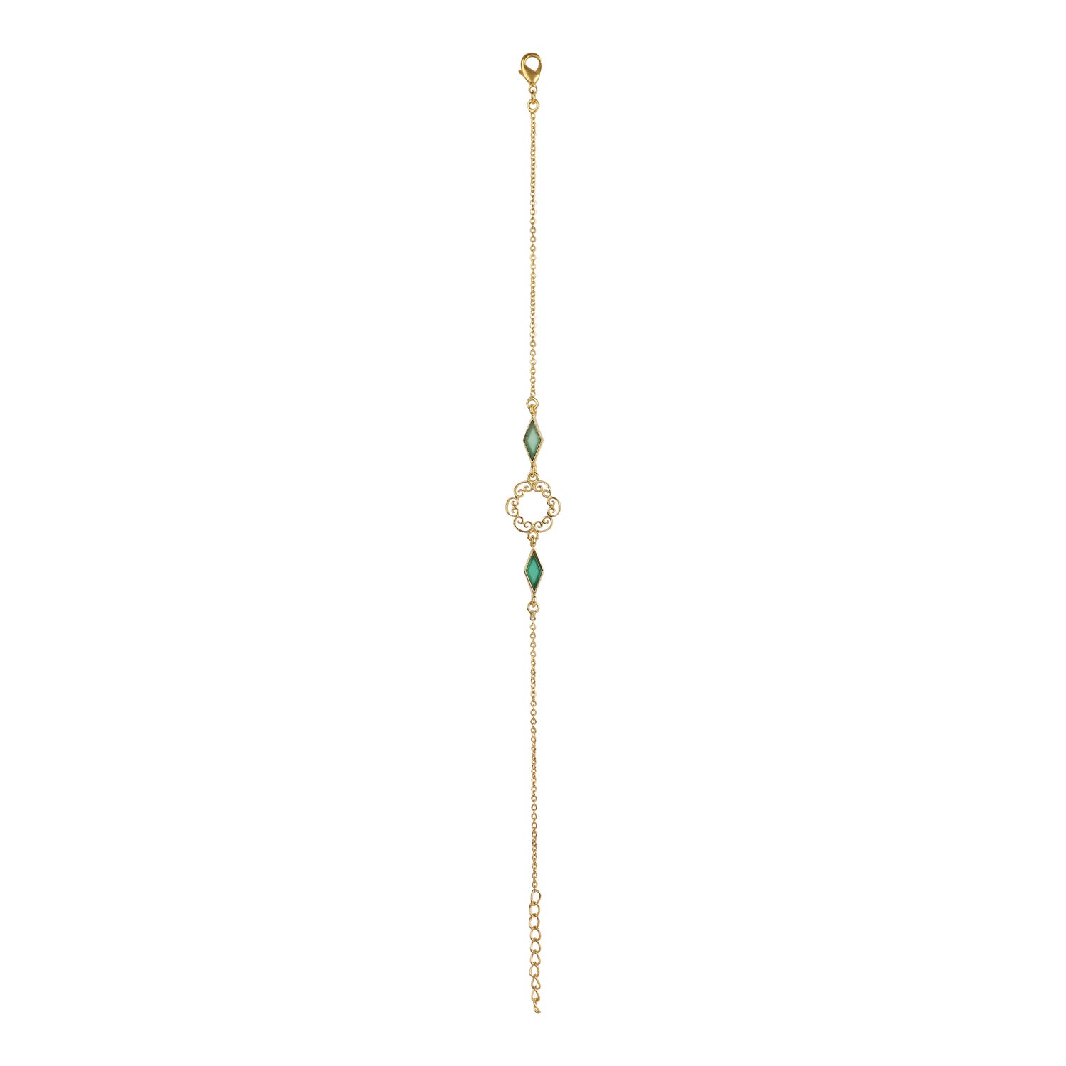 Filigree Green Onyx Bracelet