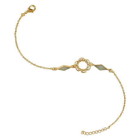 Filigree Opal Chalcedony Bracelet