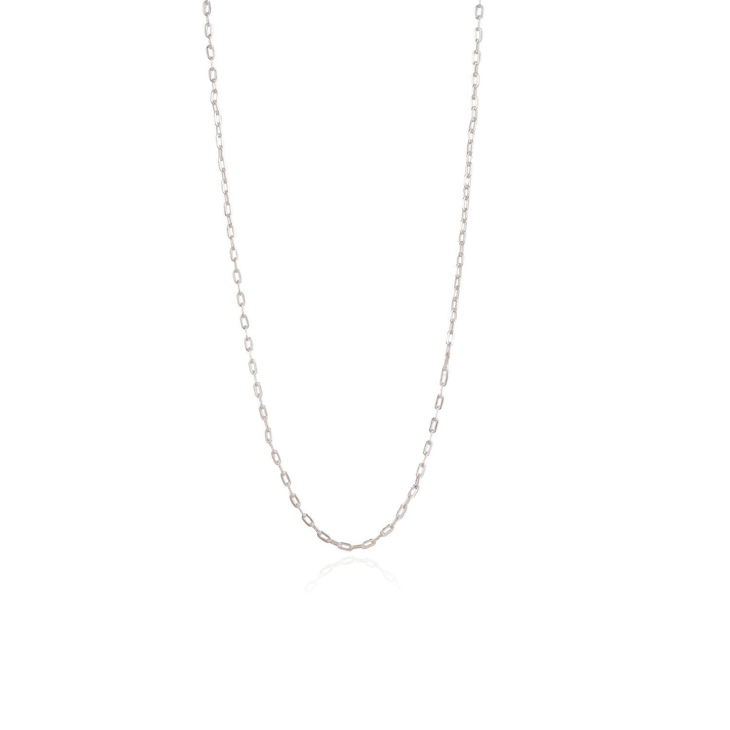 Paperclip Chain Necklace (Xsmall) Silver