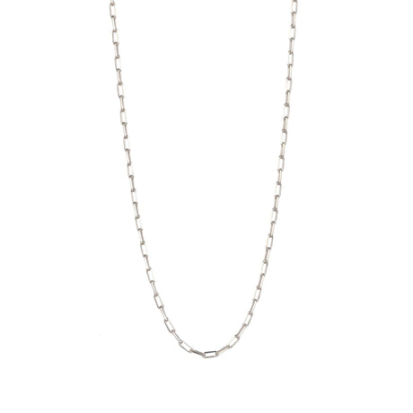 PaperClip Chain Necklace Silver (Small)