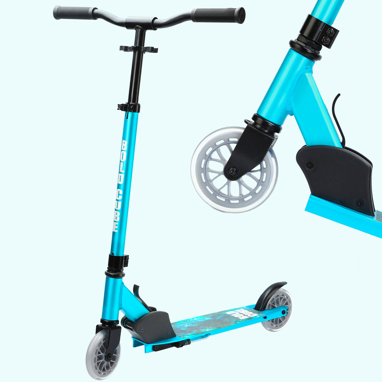 Turquoise - Deluxe 2 Wheel Scooter