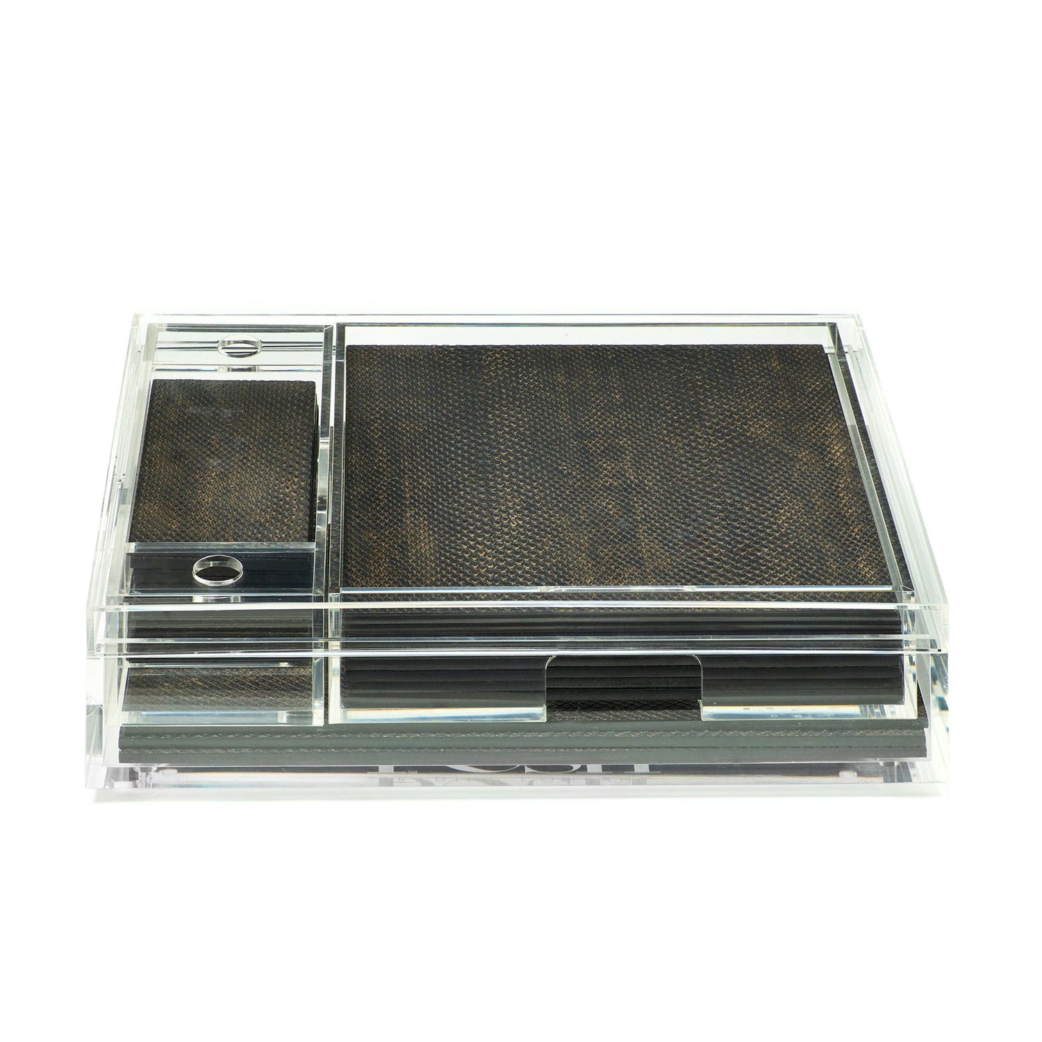 Matbox Clear - Faux Boa Charcoal
