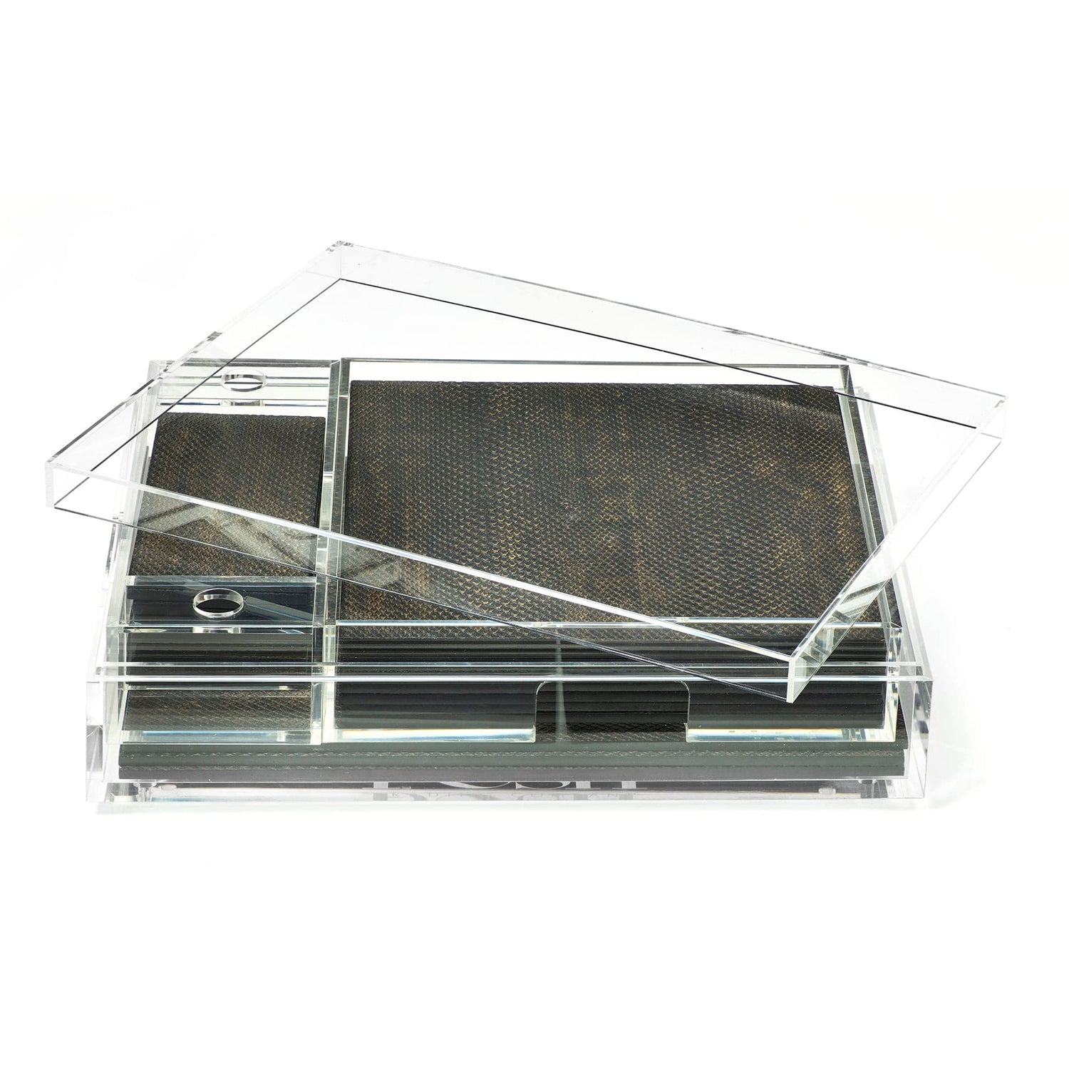 Matbox Clear - Faux Boa Charcoal