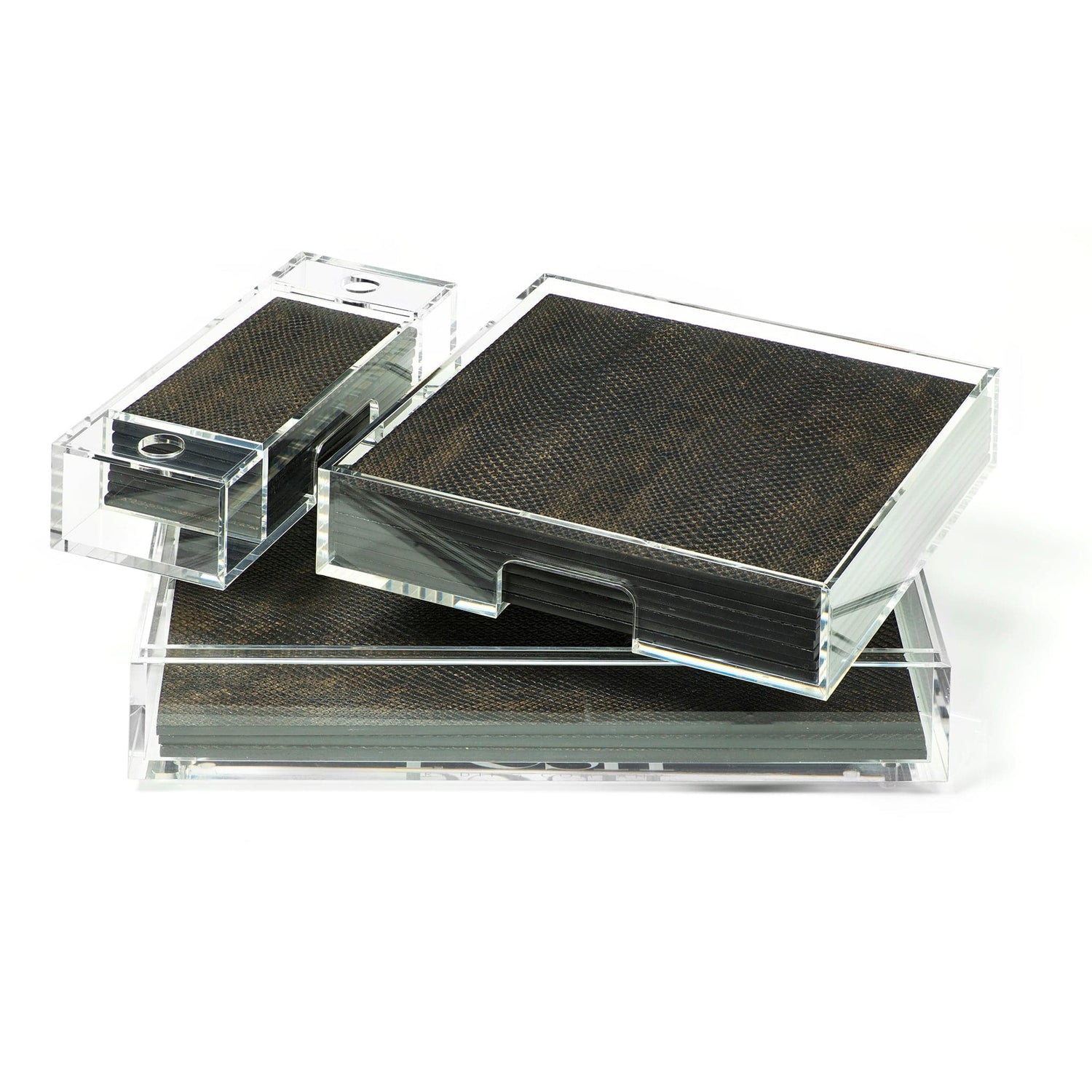 Matbox Clear - Faux Boa Charcoal