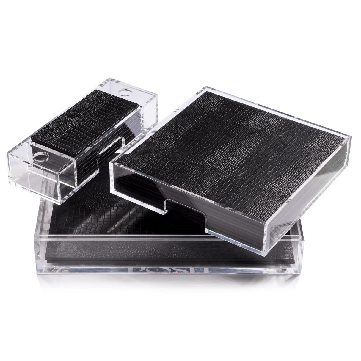 Matbox Clear - Faux Python Black