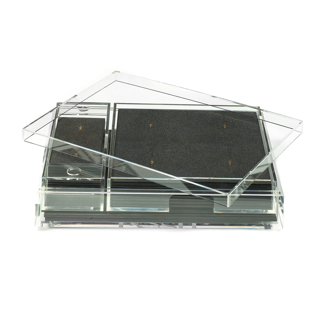 Matbox Clear - Faux Shagreen Chocolate