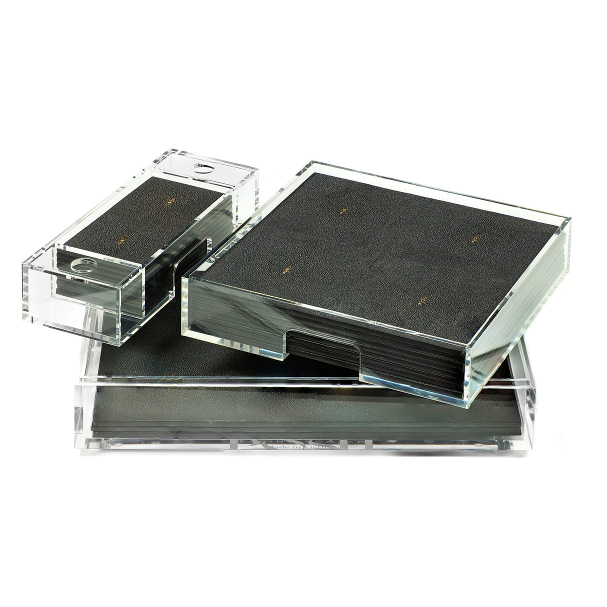 Matbox Clear - Faux Shagreen Chocolate